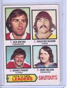 【送料無料】スポーツ メモリアル カード ピーチーリーダードライデンセンターウィルソン197778 opeechee 8 shutout leaders dryden, vachon, parent, wilson