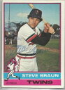 【送料無料】スポーツ メモリアル カード ミネソタツインズsteve braun1976トップスサインminnesota twins steve braun autographed 1976 topps