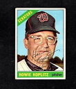 【送料無料】スポーツ メモリアル カード ビンテージワシントンサインカード1966 topps vintage howie koplitzwashington senators autographed cardd2012