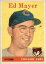 【送料無料】スポーツ メモリアル カード 1958トップス461エドマイヤーrc exmtd2681811958 topps 461 ed mayer rc exmt d268181