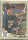 【送料無料】スポーツ メモリアル カード ミネソタツインズjohn castino1983fleerサインminnesota twins john castino autographed 1983 fleer