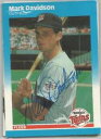【送料無料】スポーツ メモリアル カード ミネソタツインズmark davidson1987サインminnesota twins mark davidson autographed 1987 fleer