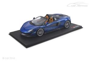 【送料無料】模型車　モデルカー　スポーツカー　マクラーレンクモアンタレスmclaren 570s spider antares blue 1 of 999 topspeed 118 ts0124
