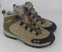 【送料無料】キャンプ用品　ソロモンエキスパートハイキングブーツイギリスソルsalomon expert mid hiking boots swamp rrp70 uk 55 eu 386 sol 04の画像