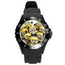 【送料無料】despicable me minion 2 adult men women childrens kids boys or girls wrist watch