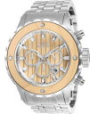 【送料無料】invicta mens subaqua quartz chrono 500m stainless steelblonde wood watch 25072