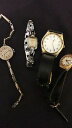 【送料無料】lot de 4 anciennes montres vintage argent et plaqu or rec