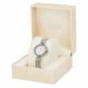    badgley mischka ba1395mpsv womens 28mm silver tone crystal accent watch 175