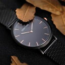 【送料無料】geekthink stainless steel fine mesh strap ultra thin watches quartz men luxury s