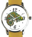 【送料無料】save our wildlifechameleon image watch has yellow strap and donation to awf