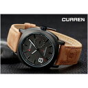 【送料無料】curren nuovo da orologio uomo analogico quarzo sport militare gv
