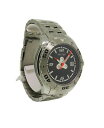 【送料無料】sector 2653330025 mens round analog date carbon stainless steel watch