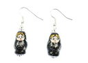 【送料無料】ピアス ピアス ハンガーマトリョーシカロシアmatroschka ohrringe hnger miniblings babuschka russische puppe keramik schwz