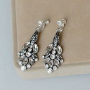 【送料無料】ピアス ピアス クリップシルバーキャンドルホルダークリスタル×ビンテージクラスohrringeohren clips silber kerzenhalter kristall vintage class ehe x10