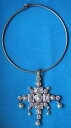 【送料無料】ネックレス ネックスナップリングシルバーメタルラスcollier ras de cou jonc biche de bere et pendentif dyrberg kern mtal argent