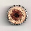 【送料無料】ネックレス ピンアールデコビンテージbroche art deco vintage fleur naturelle sechee sous resine decor pensee