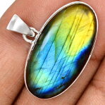 ネックレス ペンダントマウントシルバーpendentif protection labradorite monture argent 925 ref 4974