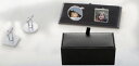 【送料無料】メンズアクセサリ- パーソナライズテキストボックスカフリンクスpersonalised photo text wedding anniversary cufflinks with gift box