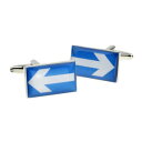 【送料無料】メンズアクセサリ- ボックス×カフリンクスone way road sign cufflinks in a cufflink box x2bocr005