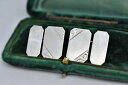 【送料無料】メンズアクセサリ- ビンテージスターリングシルバーアールデコデザインカフリンクスvintage sterling silver cufflinks with an art deco design g221