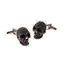 【送料無料】メンズアクセサリ— スカルカフスボタンstudded design 3d skull cufflinks x2n306