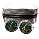 【送料無料】メンズアクセサリ- マクレースコットランドバッジカフスボタンボックスmacrae scottish clan crest badge cufflinks amp; box