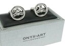 【送料無料】メンズアクセサリ— オニキスアートボックスドライバーステアリングホイールカフリンクスcar driver steering wheel cufflinks in onyx art cufflink box