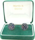【送料無料】メンズアクセサリ- ゴールドカフスボタンコインhong kong cufflinks made from the old coins blue amp; gold