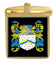【送料無料】メンズアクセサリ- alberyカフスリンクalbery england family crest surname coat of arms gold cufflinks engraved box