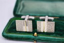 【送料無料】メンズアクセサリ- ビンテージスターリングシルバーアールデコデザインカフリンクスvintage sterling silver cufflinks with an art deco design b104