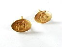 【送料無料】メンズアクセサリ- ヴィンテージゴールドカフスボタンクロノvintage gold filled naval cufflinks by chrono 41216