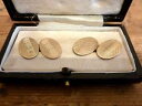 【送料無料】メンズアクセサリ- ゴールドカフリンクスアンティークビクトリアンantique victorian 9ct rolled gold oval cufflinks