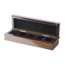 【送料無料】メンズアクセサリ— プレゼンテーションボックスクルミベニヤボックスlibra burnished walnut veneer cufflink box in presentation gift box