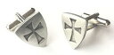 【送料無料】メンズアクセサリ- メソニックテンプルピューターカフリンクスボックスmasonic knights templar hand made pewter cufflinks n219 gift boxed