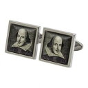 【送料無料】メンズアクセサリ— ウィリアムシェークスピアカフリンクスwilliam shakespeare portrait cufflinks