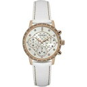 【送料無料】腕時計 ウォッチ サニースワロフスキーorologio donna guess sunny w0957l1 multifunzione pelle bianco ros swarovski