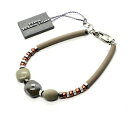 【送料無料】ブレスレット アクセサリ— ムラノガラスbr809a34antica murrina venezia braceletマンマンantica murrina venezia bracelet man man with murano glass grey br809a34