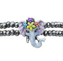 【送料無料】ブレスレット　アクセサリ—　ブレスレットスライドkirks folly elephant walk slide bracelet silvertone