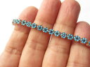 【送料無料】ブレスレット アクセサリ— ターコイズサファイアローズゴールドスターリングシルバーテニスブレスレットadjustable turquoise sapphire rose gold 925 sterling silver tennis bracelet