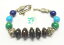 【送料無料】ブレスレット アクセサリ? オニキスマラカイトアンティークジュエリーブレスレットbrilliant quality onyx,malachite gemstone antique jewelry bracelet 78