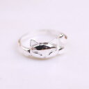 【送料無料】猫 キャット リング スターリングシルバーリングマニュアルbatfldy 925 sterling silver ring cat opening manual lovely