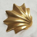 【送料無料】アクセサリー ネックレス bijou vintage broche forme coquillage sign les bernard inc couleur or mat t3