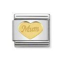 【送料無料】アクセサリー ネックレス ブランドニュークラシックktゴールドoriginale nomination nuovo di zecca classic 18 kt oro mum cuore charm 03016238