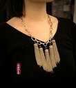 【送料無料】アクセサリー ネックレス コリアータッセルモチーフバロックビンテージcollier tassel motif ecaille tortue milong baroque vintage original jcr 15