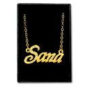 【送料無料】アクセサリー ネックレス サウンドカスタムゴールドネックレスoro placcato collana con nomesanaidee regalo per leicristalli personalizzata
