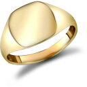 【送料無料】ネックレス メンズソリッドイエローゴールドスクエアクッションmens solid 9ct yellow gold square cushion signet ring