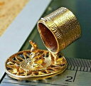 【送料無料】ネックレス ラビットヴィンテージctmagicians rabbit in a hat, vintage gold charm, uk hallmarked, free shipping ct