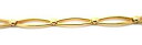 ショッピングブレスレット 【送料無料】ネックレス　9ctイェローゴールドヴィンテージオープンリンク9ct hallmarked yellow gold vintage open marquise link bracelet