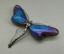 【送料無料】ネックレス アールヌーボーソリッドシルバートンボブローチモルフォvtg art nouveau c1910 large solid silver dragonfly brooch morpho butterfly wing
