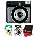 (フィルム20枚&クロス付)フジフイルム インスタントカメラ チェキスクエア instax SQUARE SQ6 グラファイトグレー (SQ-6/ましかくチェキ/真四角チェキ)